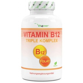 Витамин B12 Кобаламин Комплекс - Метил , Аденозил, Гидроксо и фолат - ЗАПАС НА 6 МЕСЯЦЕВ