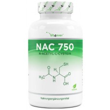 NAC-N-ацетил L-цистеин 180 капсул по 750 мг каждый из Германии