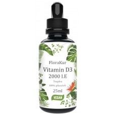 Высококачественный Витамин D3. Высоко биодоступный витамин D (холекальциферол) из лишайника растворенный в кокосовом масле MCT. Продукт из Германии
