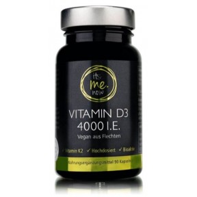 Витамин D3 + K2, с высокой дозировкой 4000 единиц, 100% растительный, маленькие, легко проглатываемые капсулы, подходит для веганов и вегетарианцев. Из Германии