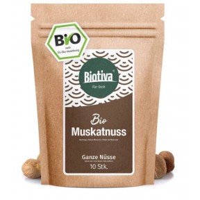 Мускатный орех Bio 70г (10 - 12 шт) Высшее качество. Улучшает пищеварение, кровообращение. Содержит целебные эфирные масла. Продукт проверен и сертифицирован в Германии.