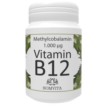 Витамин B12 - метилкобаламин (активная форма). ЗАПАС НА 30 ДНЕЙ, 100% чистота продукта. Веганское качество. Укрепляет нервную систему, иммунитет, нервные клетки Из Германии.