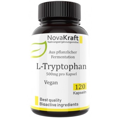 L-триптофан, запас на 3-4 месяца, 120 веганских капсул! Нейротрансмиттер серотонина – гормона хорошего настроения, улучшает сон, повышает спокойствие, 100% чистота, ИЗ ГЕРМАНИИ