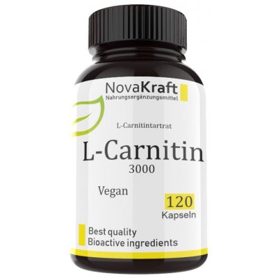L-карнитин, 120 веганских капсул, ПРАВИЛЬНА ДОЗИРОВКА, 500 мг чистого L-карнитина на капсулу, для активных людей и спортсменов, дает энергию, насыщает кровь кислородом, ИЗ ГЕРМАНИИ