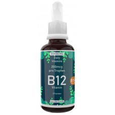 Активный витамин B12, капли (25 мл) ЗАПАС НА 2 ГОДА! 2 активные формы + ДЕПО, капли, укрепляет нервы, улучшает работу мозга, сердца, печени, важен для кожи, зрения, ИЗ ГЕРМАНИИ
