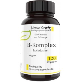 B – комплекс, витамины, запас на 4-5 МЕСЯЦЕВ, 120 капсул, веганский, укрепляет нервы, мозг, улучшает сон, восстанавливает клетки печени, поддерживает сердце, 100% чистота, Из Германии