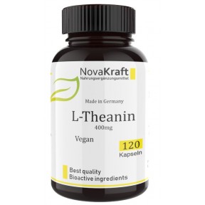 L-теанин 400 мг, запас на 4-5 МЕСЯЦЕВ, 120 веганских капсул; 100% чистота! Изготовлено в Германии, для здоровья мозга, укрепляет нервную систему, улучшает работу мозга и память, ИЗ ГЕРМАНИИ