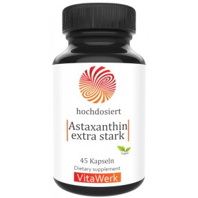 Астаксантин с витамином Е, очень высокая доза 12 мг, антиоксидант, снимает болевые синдромы, воспалительные процессы, укрепляет сосуды, суставы и сухожилия, 100% чистота, ИЗ ГЕРМАНИИ