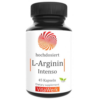 L-аргинин Интенсо, запас на 1,5-2 месяца, для активных мужчин и женщин, аминокислота для тренировок, для тренировок, при стрессе, премиальное сырье из ферментации, ИЗ ГЕРМАНИИ