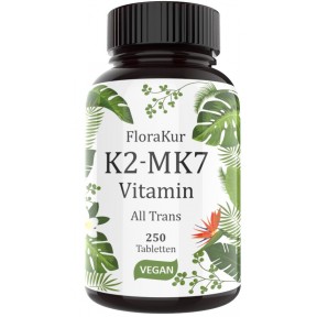 Витамин К2, из высококачественного менахинона-7, НАТТО, веганский, 99%+ биодоступность, MK-7, для укрепления костей, свертывания крови, 100% чистота, ИЗ ГЕРМАНИИ