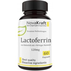 Лактоферрин, 120 мг, запас на 2 МЕСЯЦА, укрепляет иммунитет, помогает усваивать железо, повышает работу нейтрофилов и макрофагов, против воспалений, грибков, питает клетки, 100% чистота, ИЗ ГЕРМАНИИ