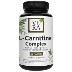 L-карнитин - с добавлением рибофлавина, биотина, хрома, витаминов D, B3 и B6 - Источник макроэлементов и энергии для обмена веществ, дает силы и энергию, 50 капсул, 100% чистота, из ГЕРМАНИИ