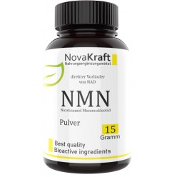 NMN - НМН, Никотинамид мононуклеотид, стабилизирован, 15 граммов чистого порошка, против старения, сертифицирован, прямой предшественник NAD, >99% чистота, ИЗ ГЕРМАНИИ