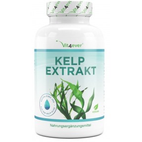 Экстракт Келпа (натуральный йод) - 365 таблеток по 150 мкг / мкг йода из водорослей Келпа из Германии