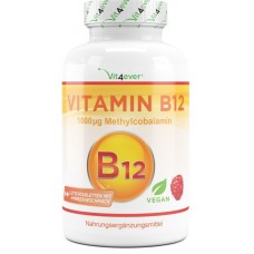 Витамин B12 1000 mcg- B12 метилкобаламин - ОЧЕНЬ большое количество  - 365 таблеток! 1000 мкг метилкобаламина ХВАТАЕТ НА 12  МЕСЯЦЕВ ПРИЁМА! Продукт из ГЕРМАНИИ 